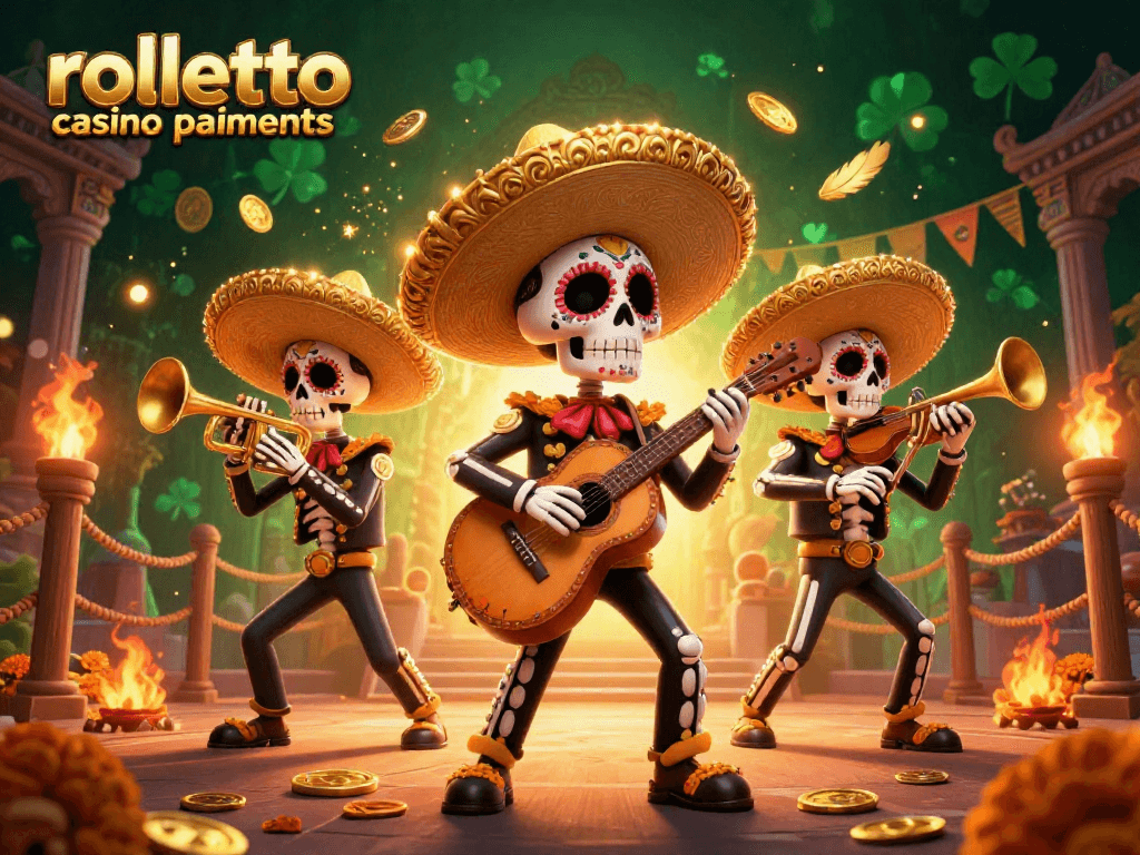 Visualisez les paiements rapides et variés chez Rolletto casino paiements avec des personnages dynamiques.