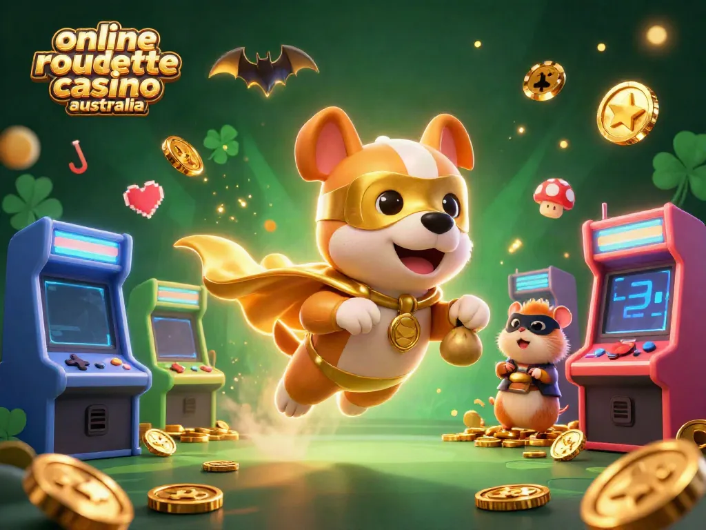 Engage with the excitement of online roulette casino Australia in this vibrant 3D digital illustration.